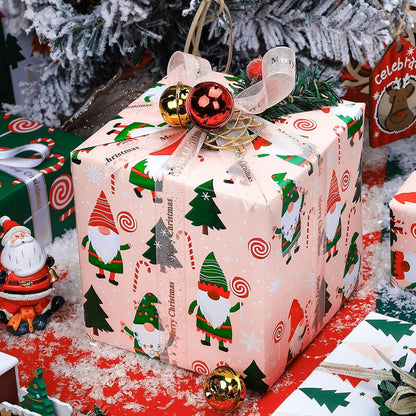 Wendbares Weihnachtsgeschenkpapier Mini-Rolle 43,2 cm x 10 m