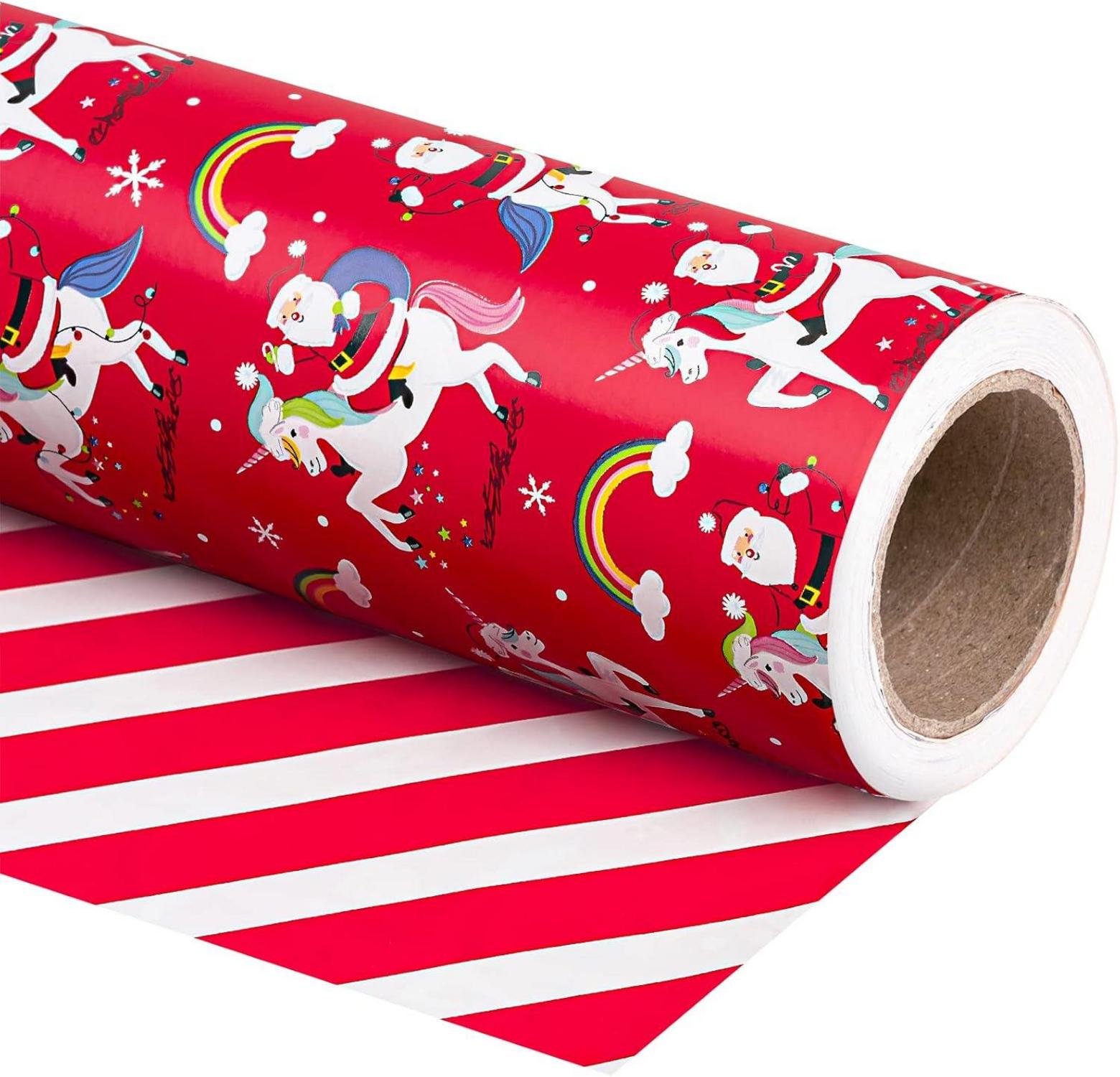 Wendbares Weihnachtsgeschenkpapier Minirolle 43,2 cm x 10 m Solarium