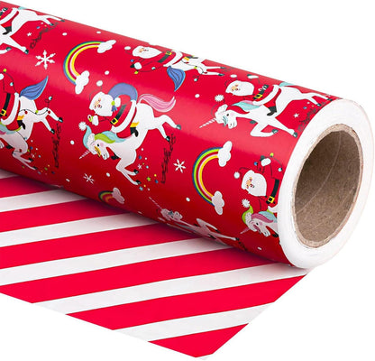 Wendbares Weihnachtsgeschenkpapier Minirolle 43,2 cm x 10 m Solarium