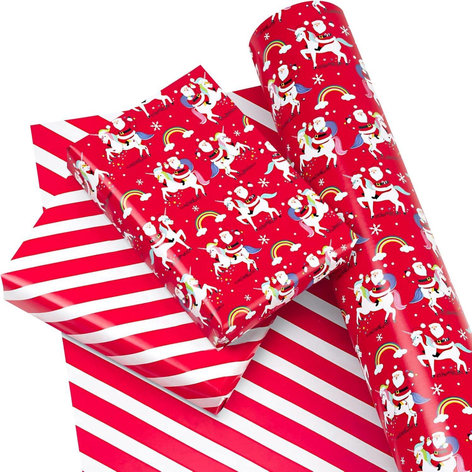 Wendbares Weihnachtsgeschenkpapier Minirolle 43,2 cm x 10 m Solarium