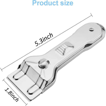 Ceranfeldschaber mit 5 Ersatzklingen Glasschaber