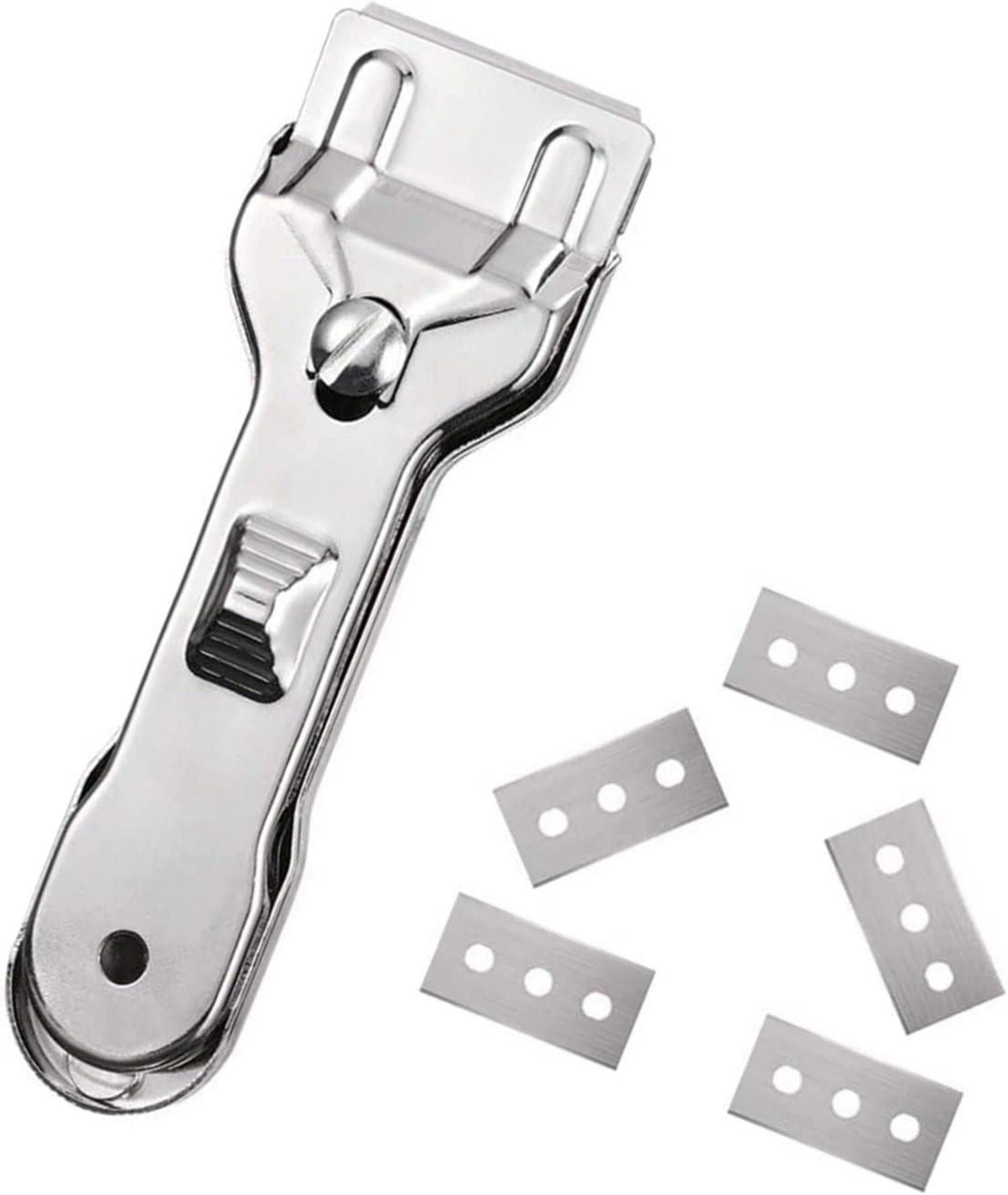 Ceranfeldschaber mit 5 Ersatzklingen Glasschaber Keine Kratzer