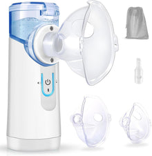 Inhaliergerät Vernebler Kinder Erwachsene Mundstück Masken Blau