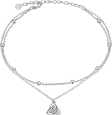 Sterling Silber Fußkettchen mit Gänseblümchen/Böses