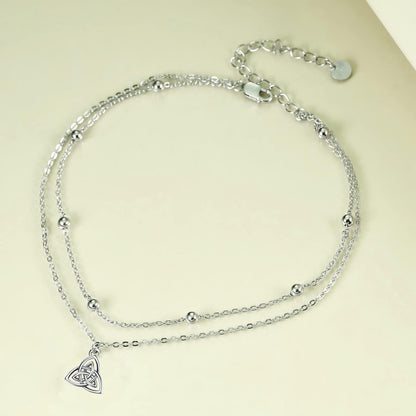 Sterling Silber Fußkettchen mit Gänseblümchen/Böses