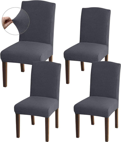 Granbest Hohe Dehnung Jacquard Stuhlhussen, Abnehmbare Esszimmerstühle