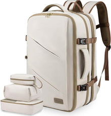 Travel Backpack Handgepäck Rucksack 17 Zoll Business Beige Khaki