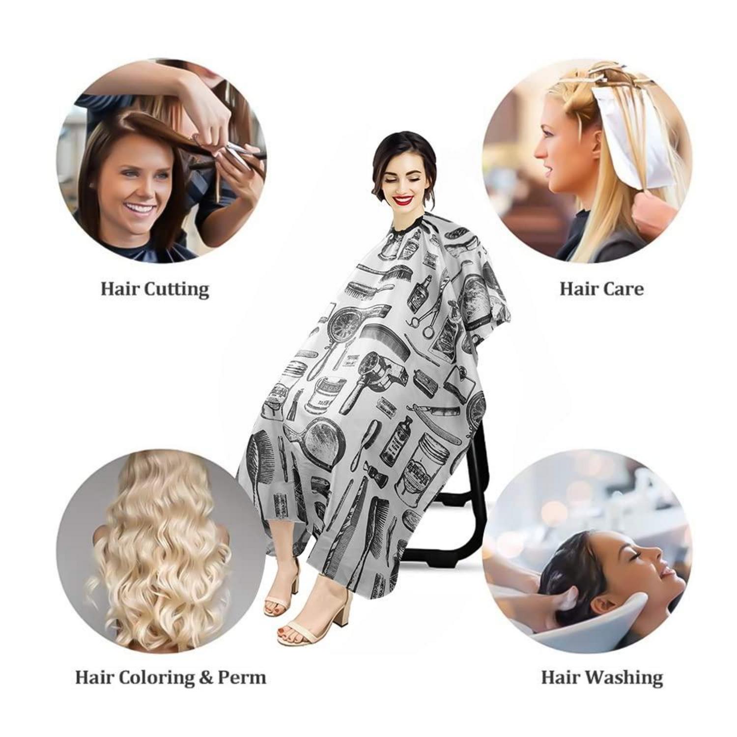 Haarschnitt Friseurumhang Barber Cape Damen Herren 120x140cm