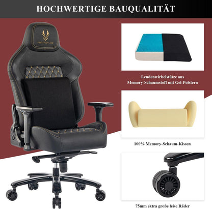 Fantasylab Gaming Stuhl 200KG Belastbarkeit Bürostuhl 4D Gamer mit