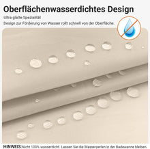 Duschvorhang 120x200cm Beige, Schwerer
