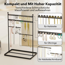 Schmuckständer 32cm Hoch Schwarz - Robust Schmuck Organizer
