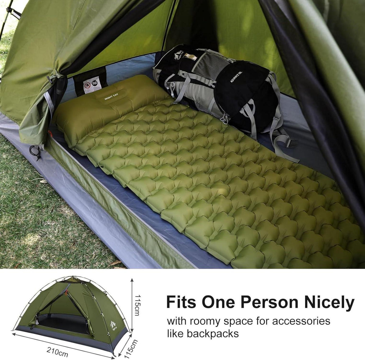 Night Cat Campingzelt 1 2 Person leicht wasserdicht einfache Einrichtung