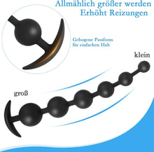 Silikon Analkugeln Buttplug mit 6 Kugeln Analkette Anal