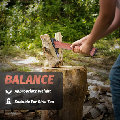 Camping Axt Survival Set Outdoor 35CM Handgeschmiedet