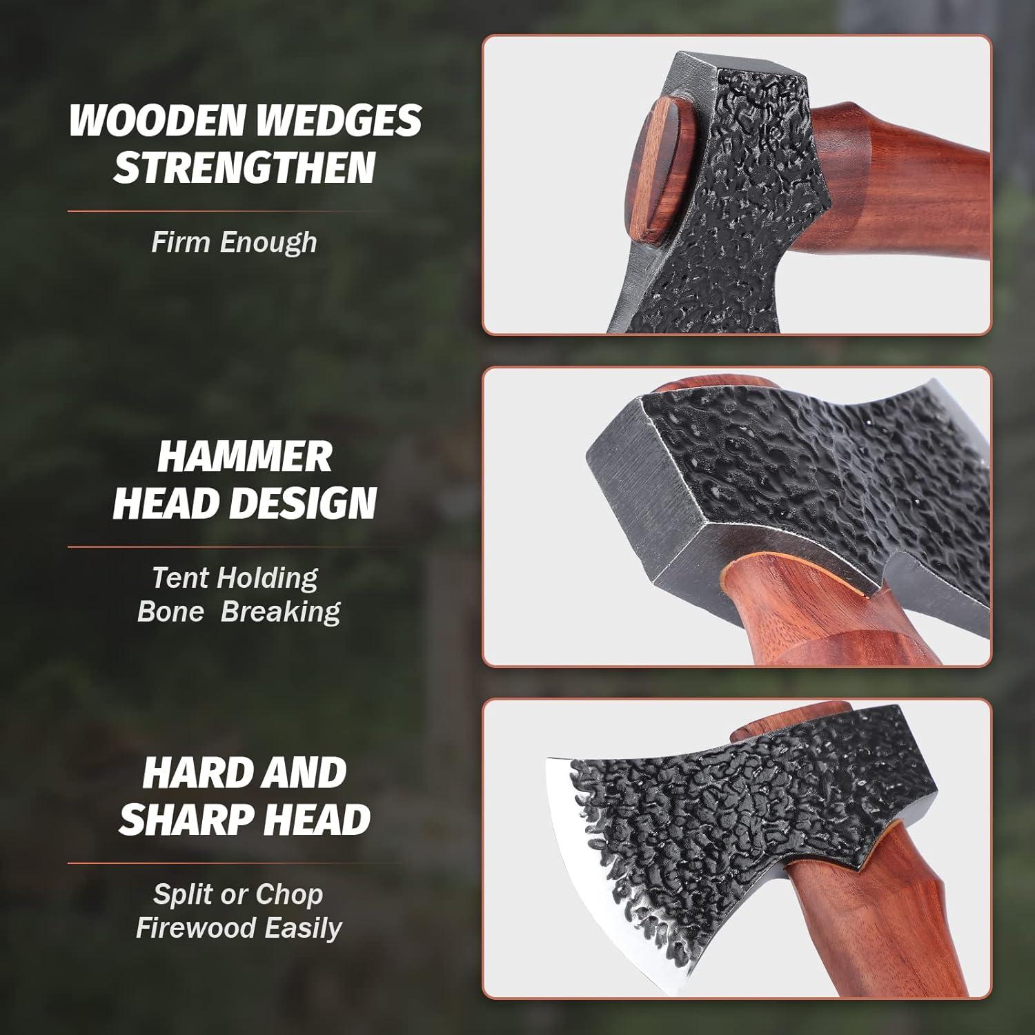 Survival Axt Set Camping Axt Wikinger Geschenkbox