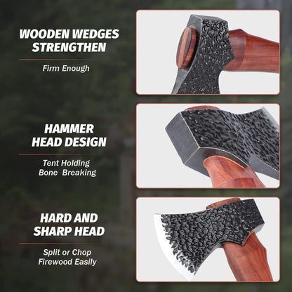 Survival Axt Set Camping Axt Wikinger Geschenkbox