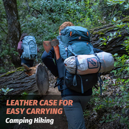 DRAGON RIOT Survival Axt-Set 35CM Holz Spalten Wikinger Beil mit Holzgriff und Scheide