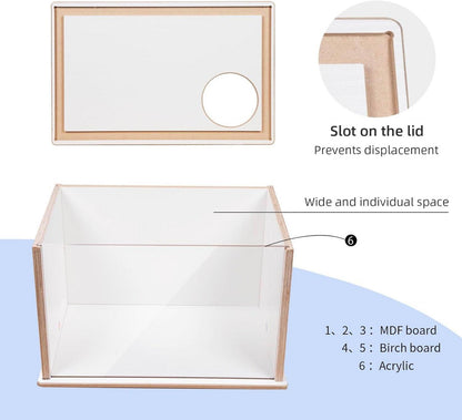 Sichtbare Hamster Grabbox: Niteangel für Hamster & kleine Haustiere