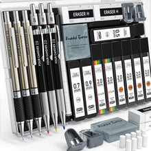 25-teiliges Kunst Druckbleistift-Set mit Etui und Minen-Nachfüllungen