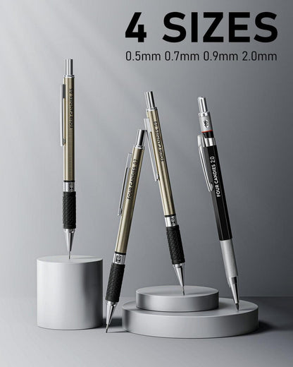 25-teiliges Kunst Druckbleistift-Set mit Etui, Metall-Druckbleistifte