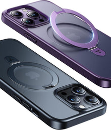 iPhone 14 Pro Hülle Schwarz Ultra Dünn UPRO Ostand