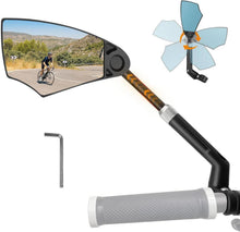 Fahrradspiegel mit Blendschutz und 360° Drehung, HD Echtglas, für