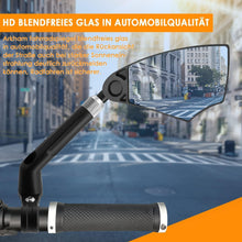 Fahrrad Rückspiegel Blendschutz HD Echtglas Spiegel 360 Grad