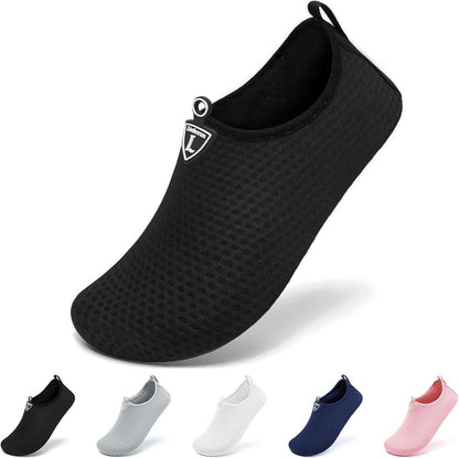 Wasserschuhe Damen Schwimmschuhe Strandschuhe leicht und rutschfest