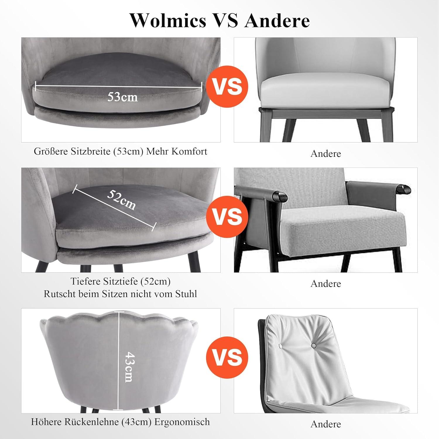 Samtstuhl Blumenform Metallbeinen Wohnzimmer Schlafzimmer Samtbezug