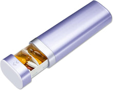 Tablettenbox 7 Tage Pillendose BPA-frei Reise Medikamentenbox Lila