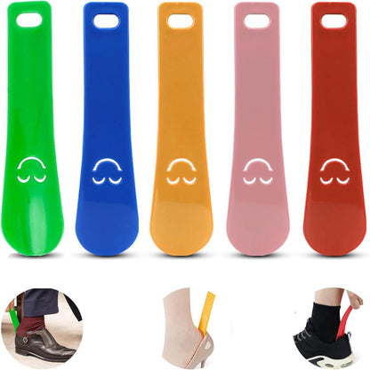 5er Set Mini Schuhlöffel Plastik Klein Kurz 3.7 * 15cm Starke