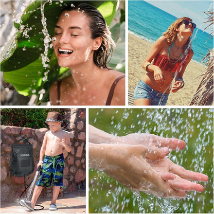 Campingdusche 5 Gallonen mit Temperaturanzeige Solardusche
