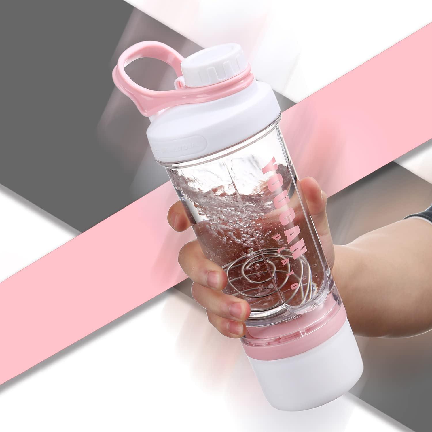 Protein Shaker mit Pulverfach und Kugel 620ml BPA frei