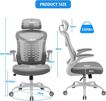 Ergonomischer Bürostuhl mit verstellbarer Lendenwirbelstütze