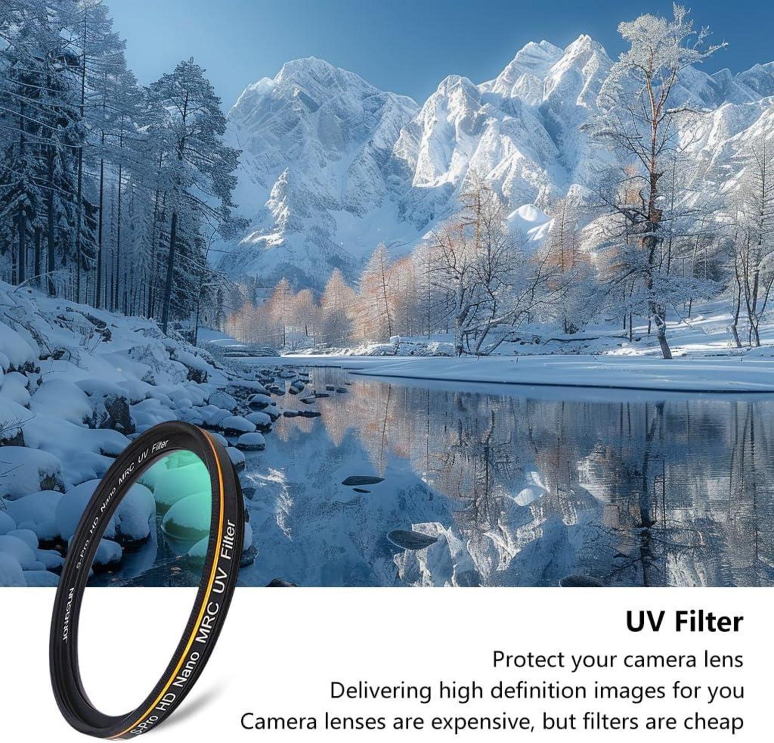 UV Filter 40.5mm S-Pro HD Nano MRC B270 Schott Glas 28-Lagig