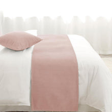 Bettläufer Chenille Koralle Rosa 260x50cm Modern