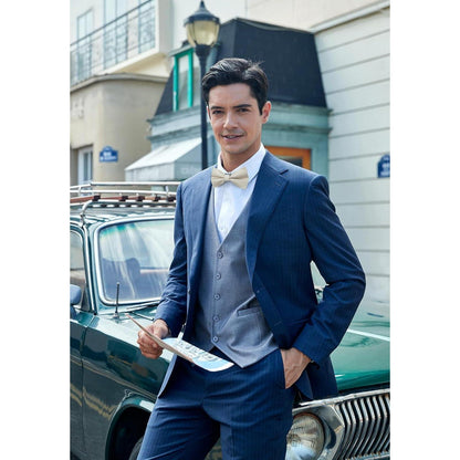 Enlision Herren Fliege Einstecktuch Set Hochzeit Vorgebunden