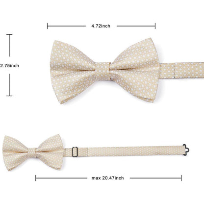 Enlision Herren Fliege Einstecktuch Set Hochzeit Vorgebunden