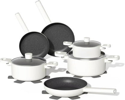 Topfset 14-teilig mit induktion Pfannenset 18/20/24cm antihaft