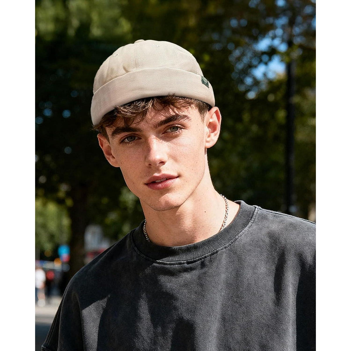 Docker Cap Baumwolle – Seemannsmütze Herren & Damen | Beige