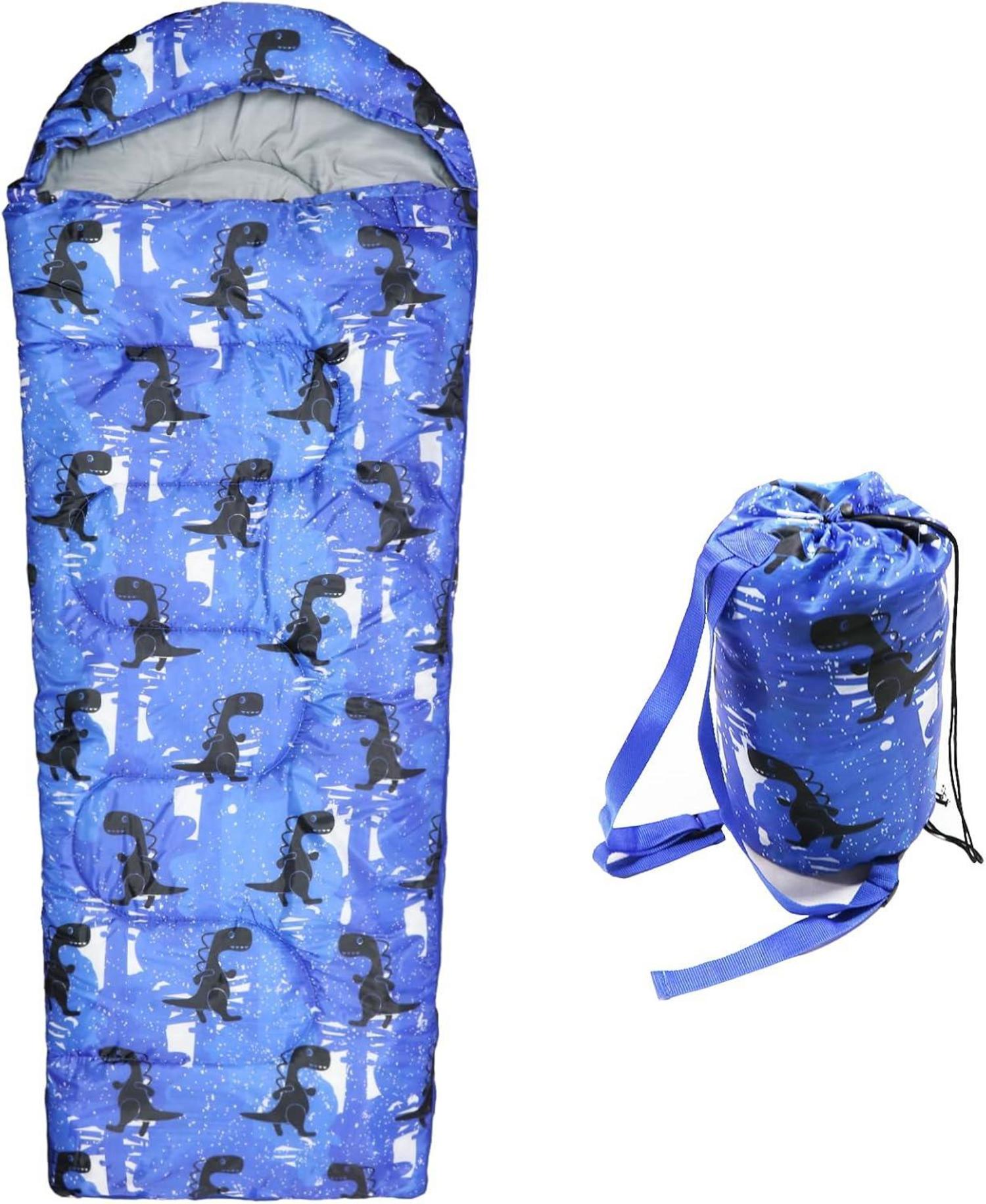 Kinder Camping Schlafsack 3 Jahreszeiten wasserdicht compact warm