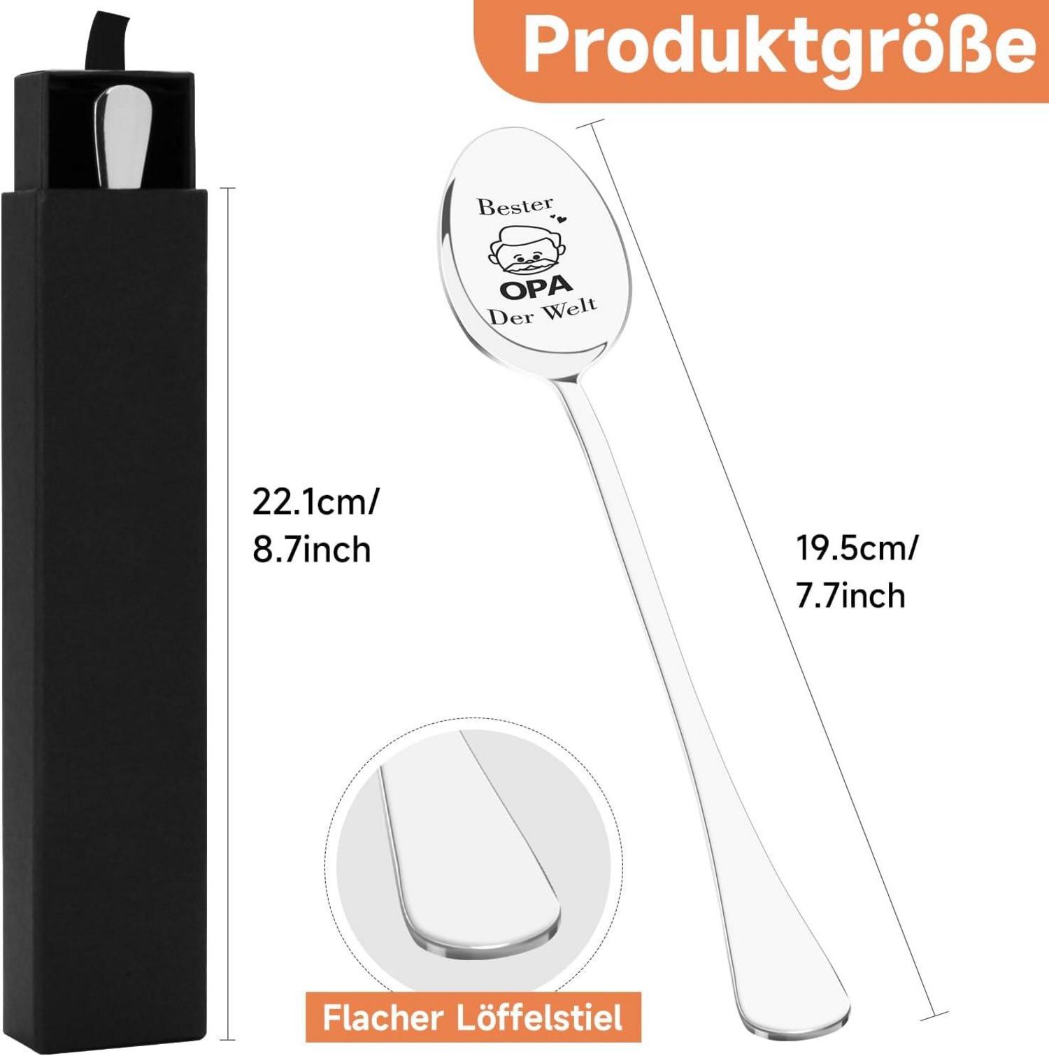 Kaffeelöffel mit Gravur für Opa und Oma, 2er Set - Ostergeschenke Erwachsene