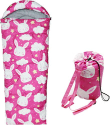 Kinder Camping Schlafsack Tragetasche 3 Jahreszeiten warm leicht