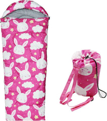 Kinder Camping Schlafsack Tragetasche 3 Jahreszeiten warm leicht