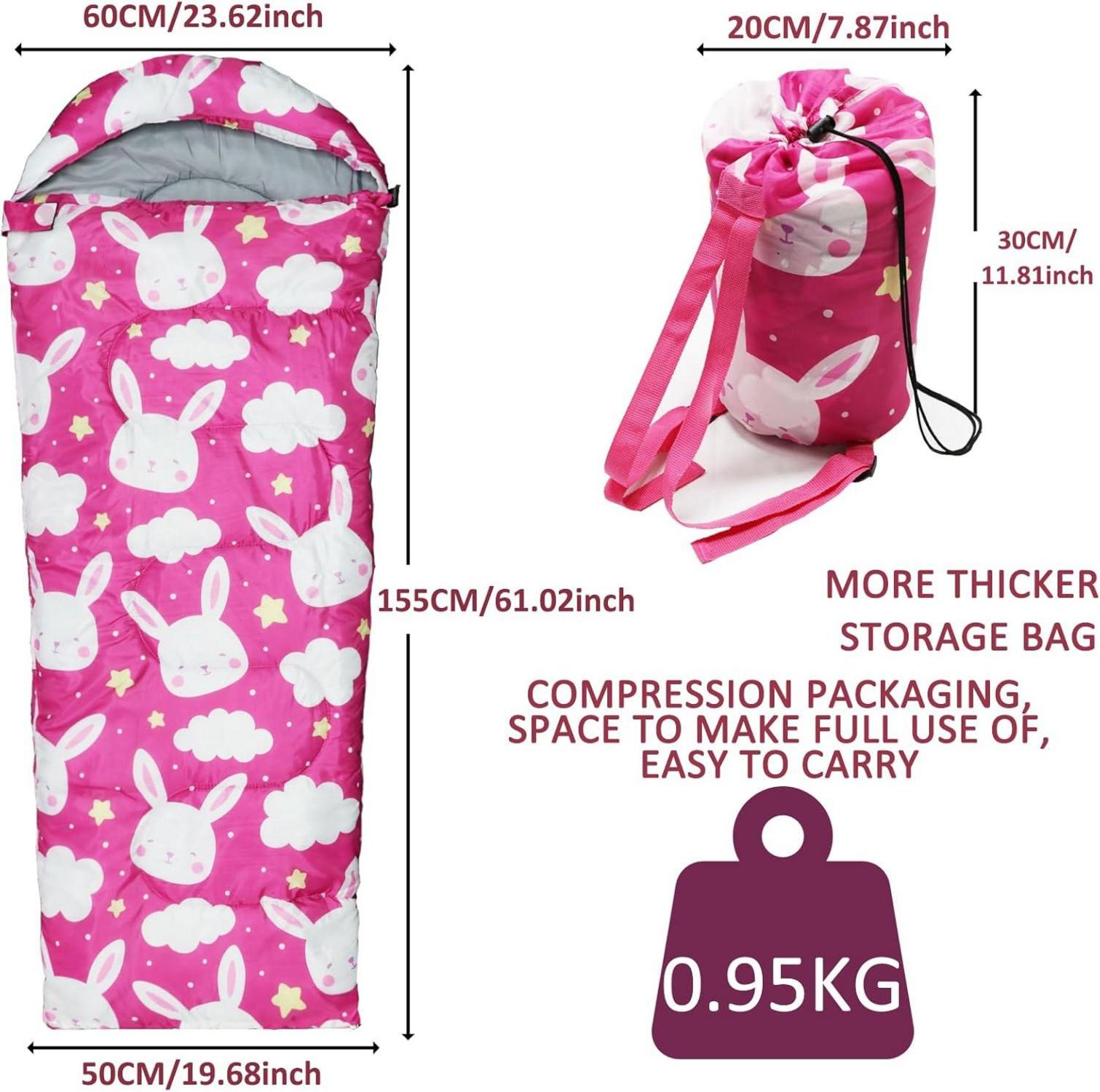 Kinder Schlafsack 3 Jahreszeiten Camping