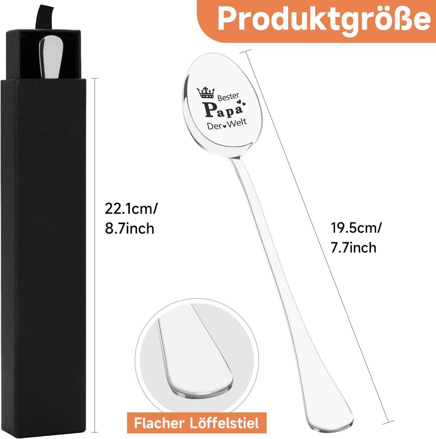 Geschenke für Mama Papa Kaffeelöffel Gravur Beste Mama Papa Der Welt