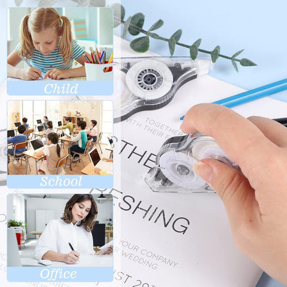 12er Korrekturroller Set 12m x 5 mm für Kinder Schüler Büro Zuhause