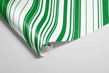 Grünes Geschenkpapier Set 3 Rollen - Hochwertige Designs 43cm x 3m