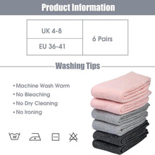 6 Paare Wollsocken Damen Winter Thermosocken Geschenke 36-41