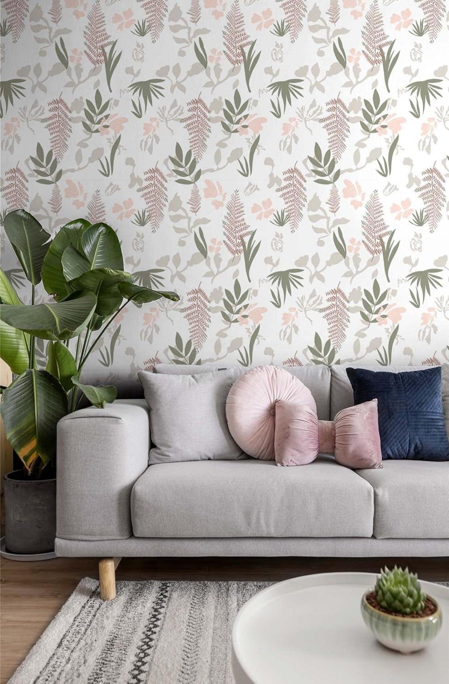 Selbstklebende Tapete Blume PVC vinyl Wanddekoration Floral Holz